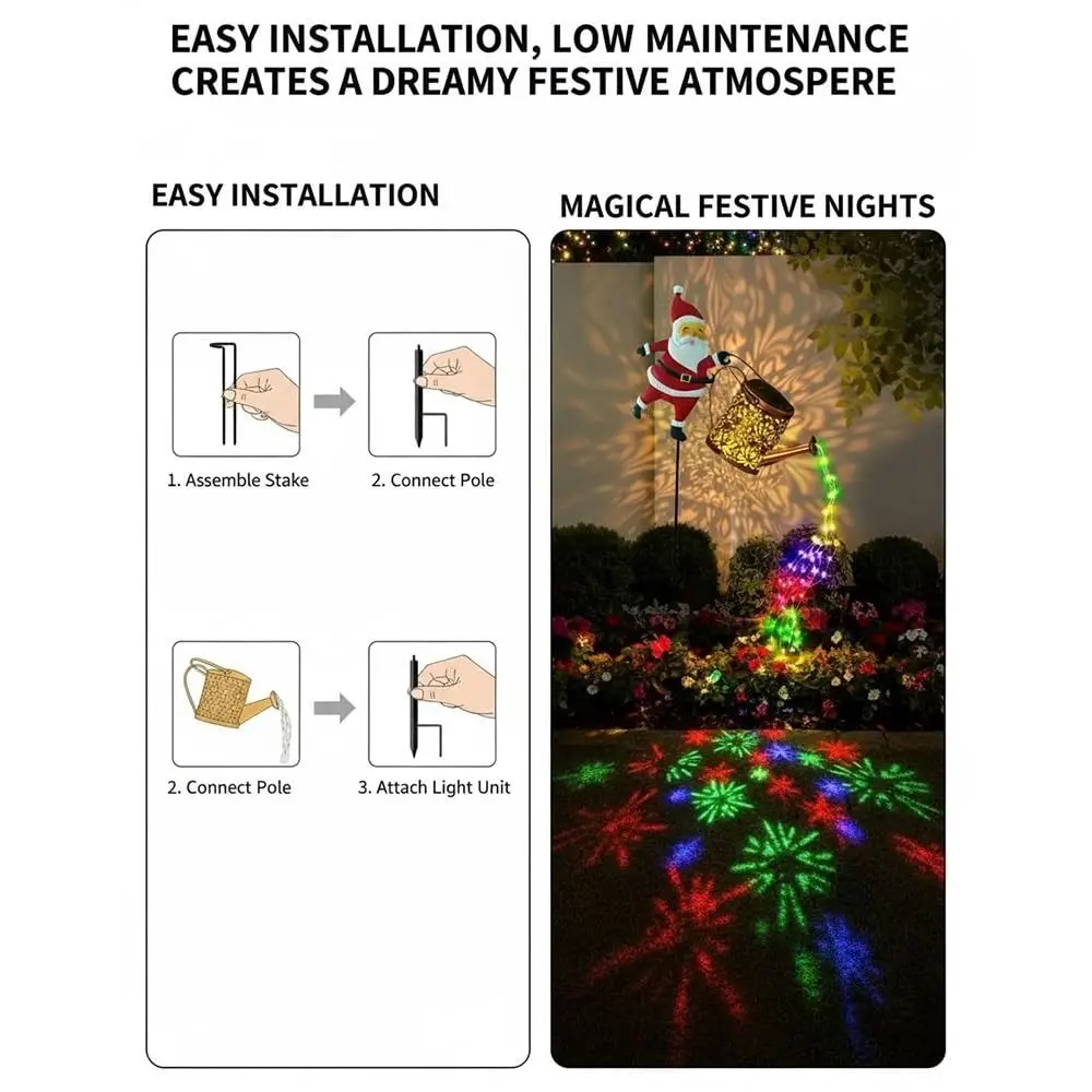 Многоцветный рождественский солнечный чайник, подвесная винтажная лейка Санта-Клауса со светодиодной подсветкой, водонепроницаемая
Многоцветный рождественский солнечный чайник, подвесная винтажная лейка Санта-Клауса со светодиодной подсветкой, водонепроницаемая