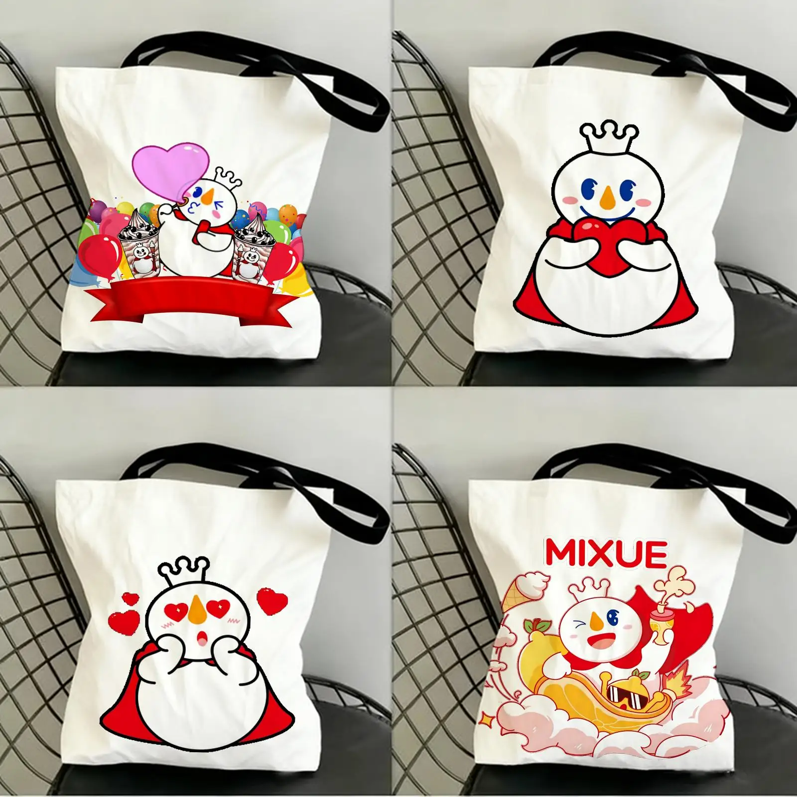 MIXUE Ice Cream & Tea Storage Bags Canvas Double-Sided Print Fashion Shoulder Tote Shopping Bag Gift Eco Handbags
MIXUE Ice Cream & Tea Storage Bags Canvas Double-Sided Print Fashion Shoulder Tote Shopping Bag Gift Eco Handbags