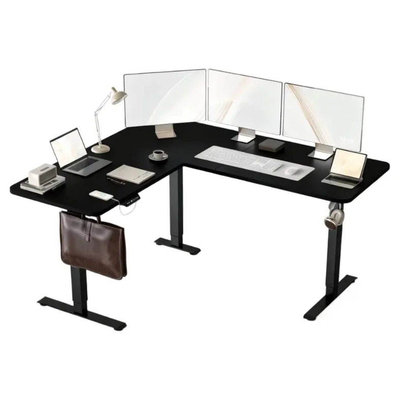 Large Ergonomic L-Shaped Computer Laptop Desk Dual Motor Standing Office Corner Table Electric Height Adjustable L-Shaped Table
Large Ergonomic L-Shaped Computer Laptop Desk Dual Motor Standing Office Corner Table Electric Height Adjustable L-Shaped Table