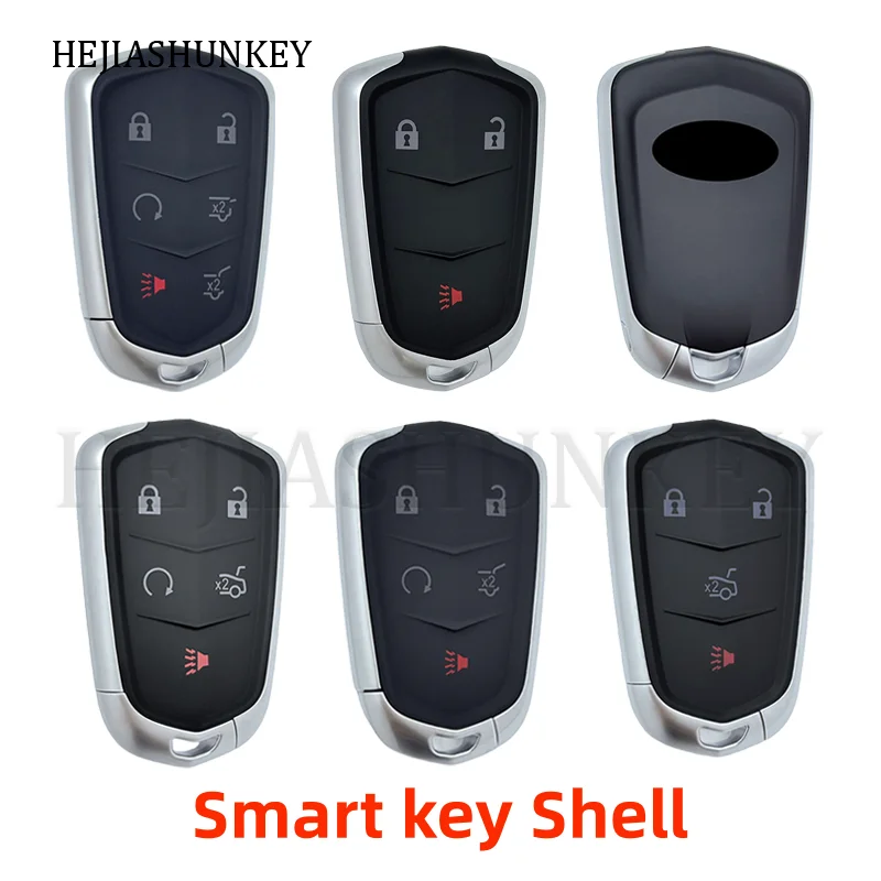 3 4 5 6 Button Smart Keyless Remote Key Fob Shell Replacement For Cadillac Escalade ESV SRX XT5 XTS ATS CTS XT4 CT6 2015-2019