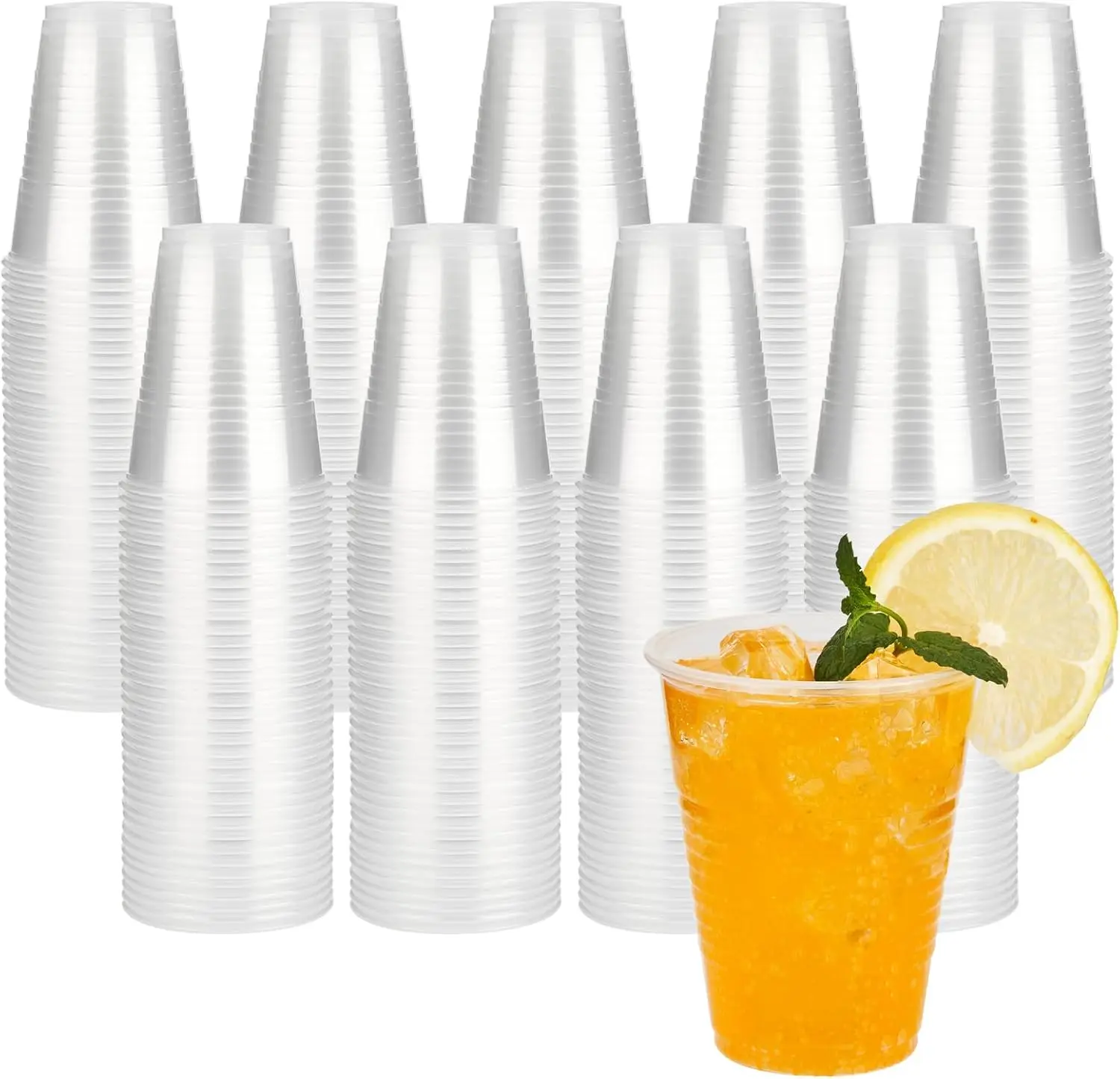 7 oz Plastic Cups, 500 Pack - Clear Disposable Drinking Water Cups for Cold Beverages, Ideal for Party
7 oz Plastic Cups, 500 Pack - Clear Disposable Drinking Water Cups for Cold Beverages, Ideal for Party
