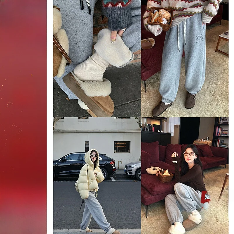 Bebi ort Hair Casual Fce Lined Cuffed Pants Dstring Design Straight Leg Trousers Winter Women's High Waist Cotton Blend
Bebi ort Hair Casual Fce Lined Cuffed Pants Dstring Design Straight Leg Trousers Winter Women's High Waist Cotton Blend