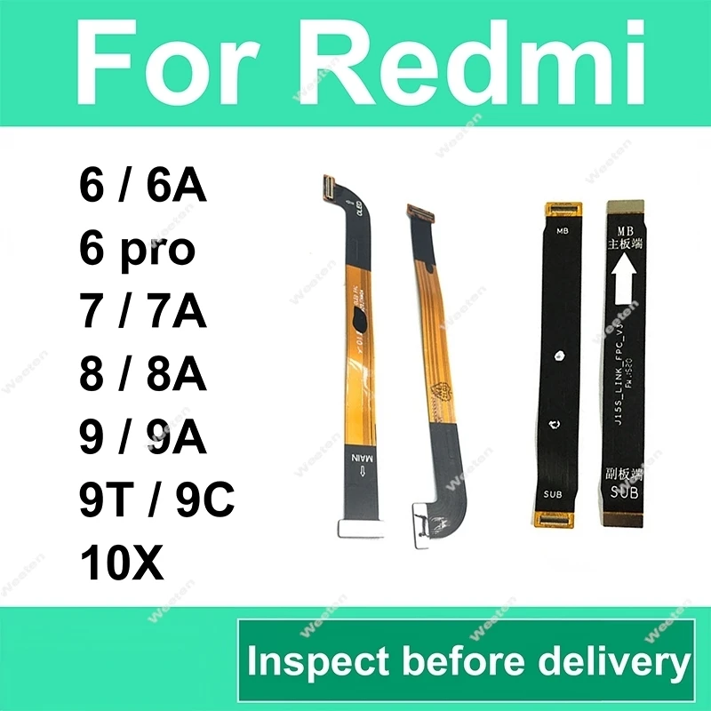 Для Xiaomi Redmi 6 6A 6 Pro 7 7A 8 8A 9 9T 9C 10X 4G 5G: гибкий шлейф материнской платы, разъем материнской платы, гибкий кабель дисплея LCD
Для Xiaomi Redmi 6 6A 6 Pro 7 7A 8 8A 9 9T 9C 10X 4G 5G: гибкий шлейф материнской платы, разъем материнской платы, гибкий кабель дисплея LCD