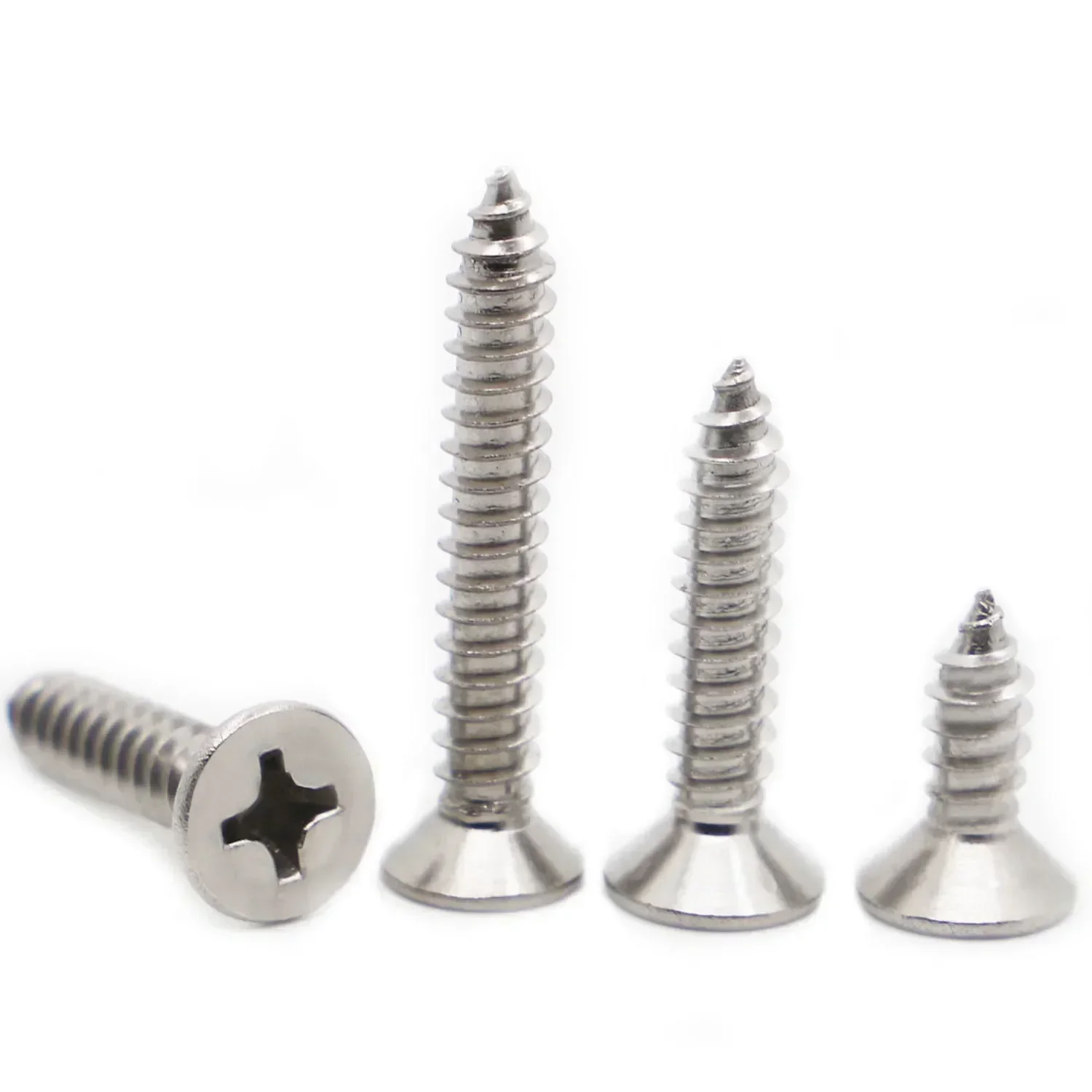 M1 M1.2 M1.4 M1.7 M2 M2.3 M2.6 M3 M4 M5 M6 Countersunk head tapping screws 304 Stainless steel Cross recessed Flat Wood Screw
M1 M1.2 M1.4 M1.7 M2 M2.3 M2.6 M3 M4 M5 M6 Countersunk head tapping screws 304 Stainless steel Cross recessed Flat Wood Screw