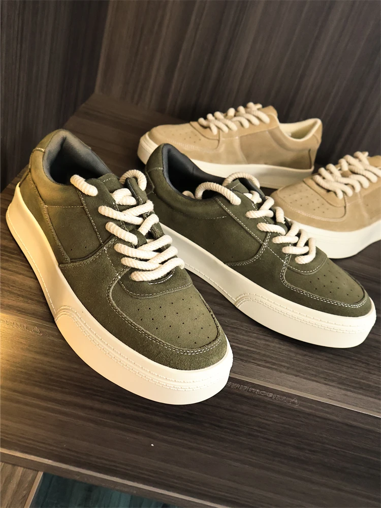 Retro Rough! Cowhide Nubuck Material! Autumn Men's Color Versatile Thick Bottom Comfortable Fashionable Casual Shoes
Retro Rough! Cowhide Nubuck Material! Autumn Men's Color Versatile Thick Bottom Comfortable Fashionable Casual Shoes