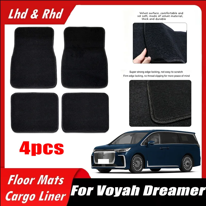 4pcs Car Floor Mats All-Weather Easy To Clean Durable Anti-Slip Interior Protection Floor Liners For Voyah Dreamer Accessories
4pcs Car Floor Mats All-Weather Easy To Clean Durable Anti-Slip Interior Protection Floor Liners For Voyah Dreamer Accessories