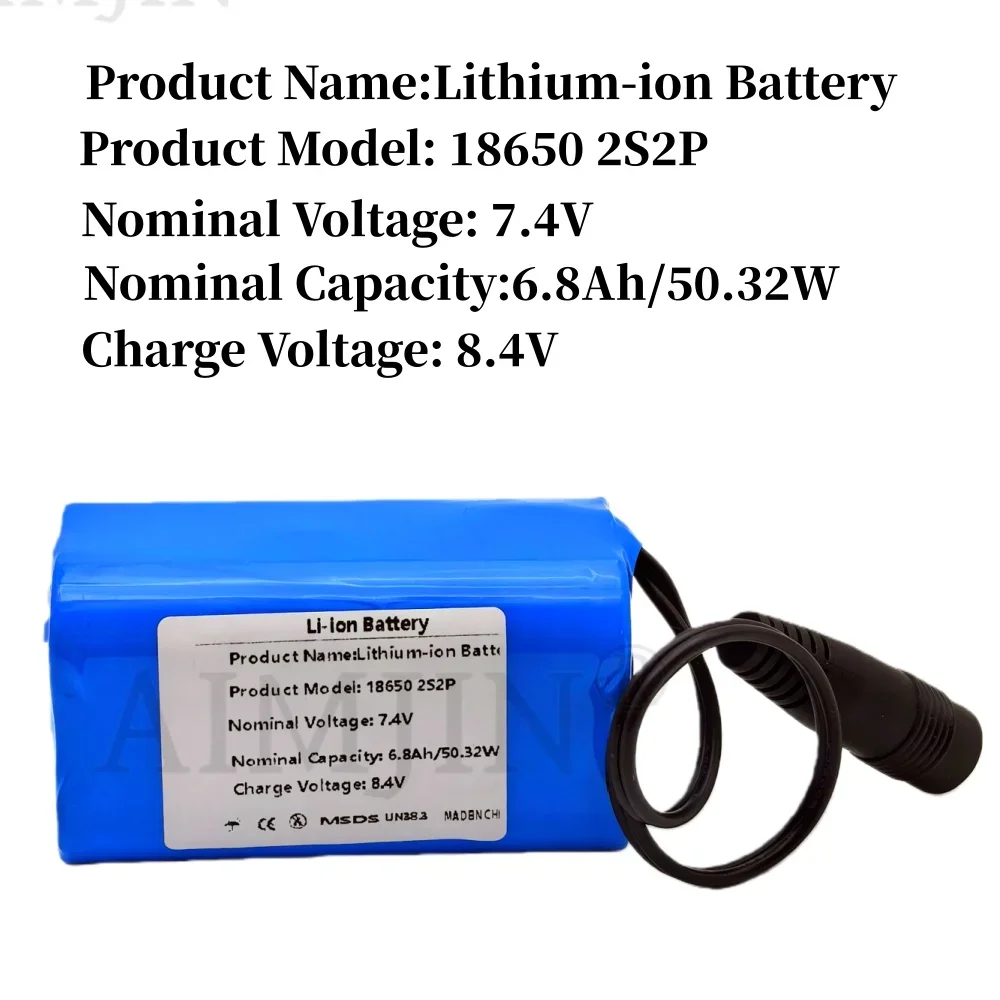 Литий-ионный аккумулятор для эхолота с дистанционным управлением, лодки с рыболовной приманкой, запасные части, аксессуары для радиоуправляемых игрушек, 7,4 В, 6800 мАч, 2S2P,
Литий-ионный аккумулятор для эхолота с дистанционным управлением, лодки с рыболовной приманкой, запасные части, аксессуары для радиоуправляемых игрушек, 7,4 В, 6800 мАч, 2S2P,