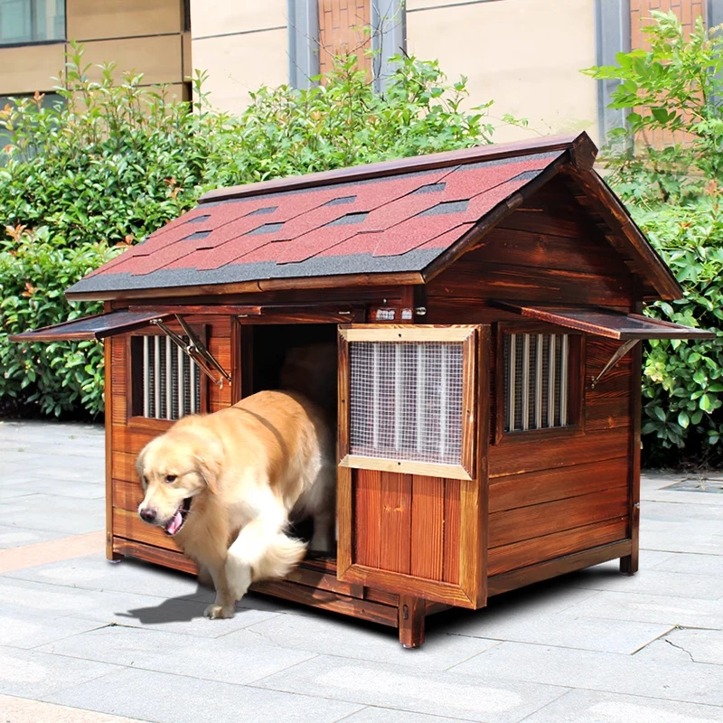 Universal solid wood dog house for all seasons, outdoor waterproof and warm in winter
Universal solid wood dog house for all seasons, outdoor waterproof and warm in winter