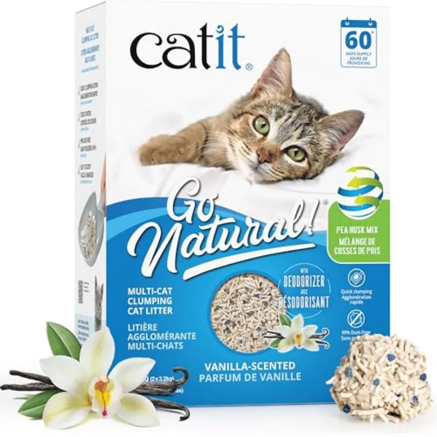 Go Natural Plant-Based Cat Litter, Sustainable and Eco-Friendly, 99% Dust-Free, Low Tracking, High Absorption, Odor Control, Ea
Go Natural Plant-Based Cat Litter, Sustainable and Eco-Friendly, 99% Dust-Free, Low Tracking, High Absorption, Odor Control, Ea