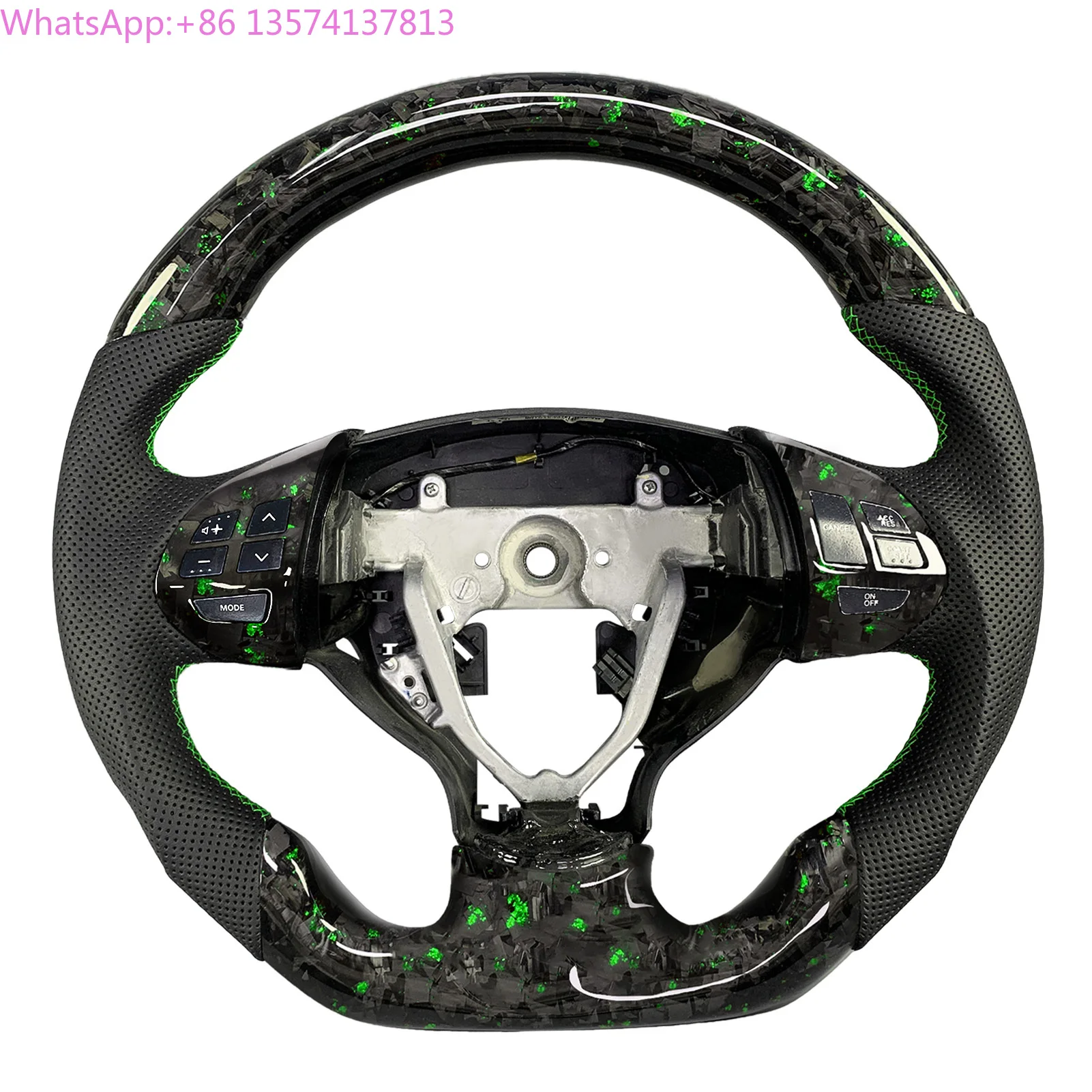 Customized Green Forged Carbon Fiber Steering Wheel for Mitsubishi Lancer GT Sportback Colt Outlander SE 2008-2016
Customized Green Forged Carbon Fiber Steering Wheel for Mitsubishi Lancer GT Sportback Colt Outlander SE 2008-2016
