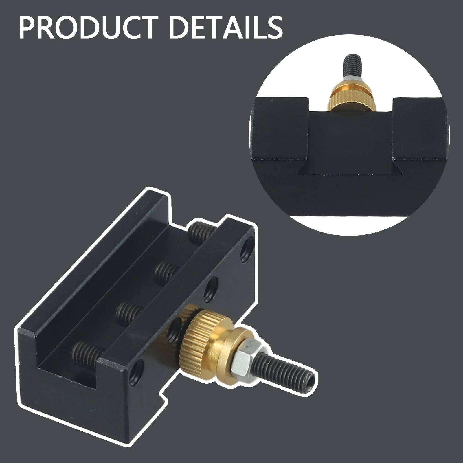 Tool Holder for Mini Lathe 1/4-1/2 Quick Change Post Facing Milling Turning with Fast Installation and Adjustable Tool Height
Tool Holder for Mini Lathe 1/4-1/2 Quick Change Post Facing Milling Turning with Fast Installation and Adjustable Tool Height
