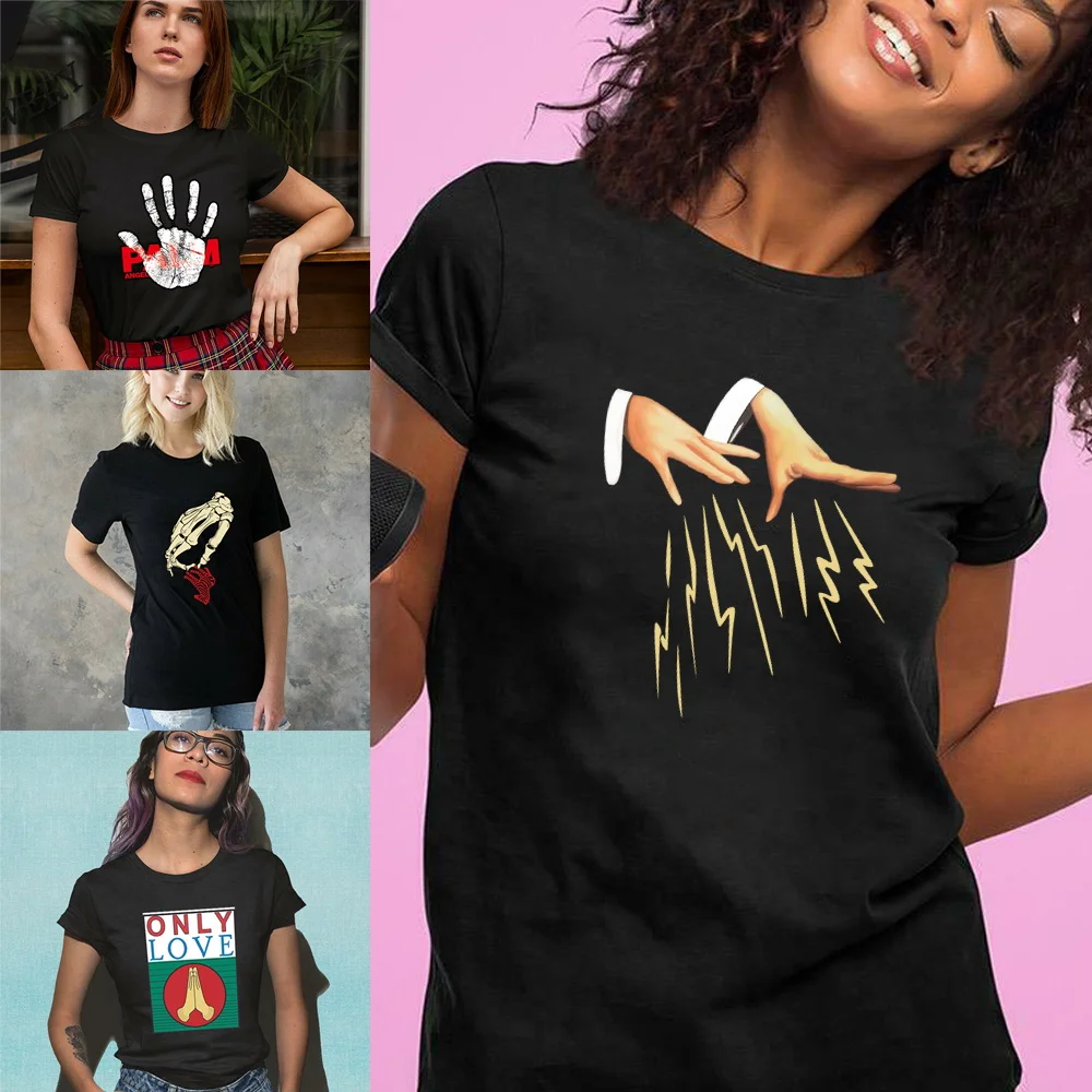 Pattern Hand Printing T-Shirt Clothes Fashion Tops O-neck Tshirt Women Short Sleeve O-neck Summer Tee High Street New Pullovers
Pattern Hand Printing T-Shirt Clothes Fashion Tops O-neck Tshirt Women Short Sleeve O-neck Summer Tee High Street New Pullovers