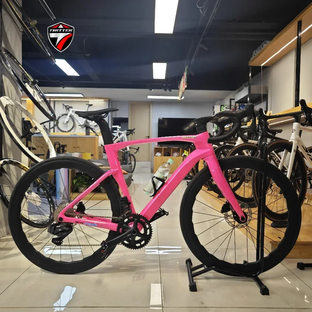 TWITTER-CYCLONE 105 complete set R7120-24Speed T800 carbon fiber road bicycle hydraulic oil disc brake 3K carbon han dle bycicle
TWITTER-CYCLONE 105 complete set R7120-24Speed T800 carbon fiber road bicycle hydraulic oil disc brake 3K carbon han dle bycicle
