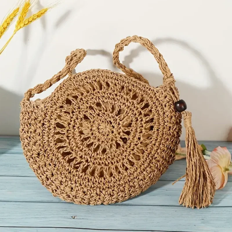 Fashion Hollow Out Shoulder Bags Casual Straw Crossbody Small Round Bag Purse Tassel Messenger Handbags bolsa feminina
Fashion Hollow Out Shoulder Bags Casual Straw Crossbody Small Round Bag Purse Tassel Messenger Handbags bolsa feminina