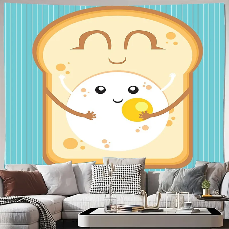 Cute Bread Wall Tapestry Aesthetic Room Decor Cottagecore Kitchen Wall Hanging Dorm Decor Gift
Cute Bread Wall Tapestry Aesthetic Room Decor Cottagecore Kitchen Wall Hanging Dorm Decor Gift