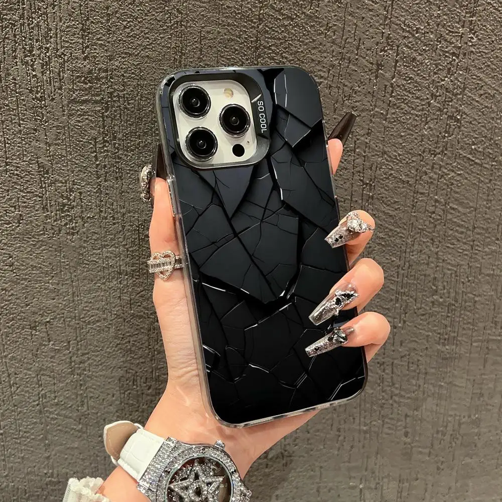 Black crack design phone case for iPhone 16 15 14 13 12 11 Pro/ Max/Plus shock-proof rear cover anti-fingerprint
Black crack design phone case for iPhone 16 15 14 13 12 11 Pro/ Max/Plus shock-proof rear cover anti-fingerprint