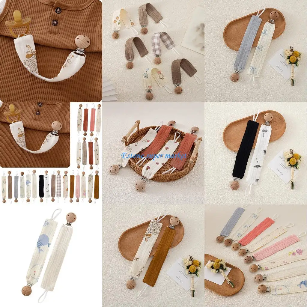 090B Baby Teether Clip Organic Cotton Durable Beechwood Fastener Infant Pacifier Clip
090B Baby Teether Clip Organic Cotton Durable Beechwood Fastener Infant Pacifier Clip