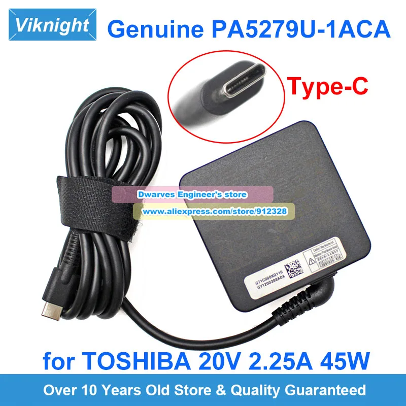 Genuine PA5279U-1ACA PA5257U-1ACA AC Adapter PA5352U-1ACA 20V 2.25A/3.25A for Toshiba TECRA X40-D X40-E X30T-E X50-F A40-G USB-C
Genuine PA5279U-1ACA PA5257U-1ACA AC Adapter PA5352U-1ACA 20V 2.25A/3.25A for Toshiba TECRA X40-D X40-E X30T-E X50-F A40-G USB-C