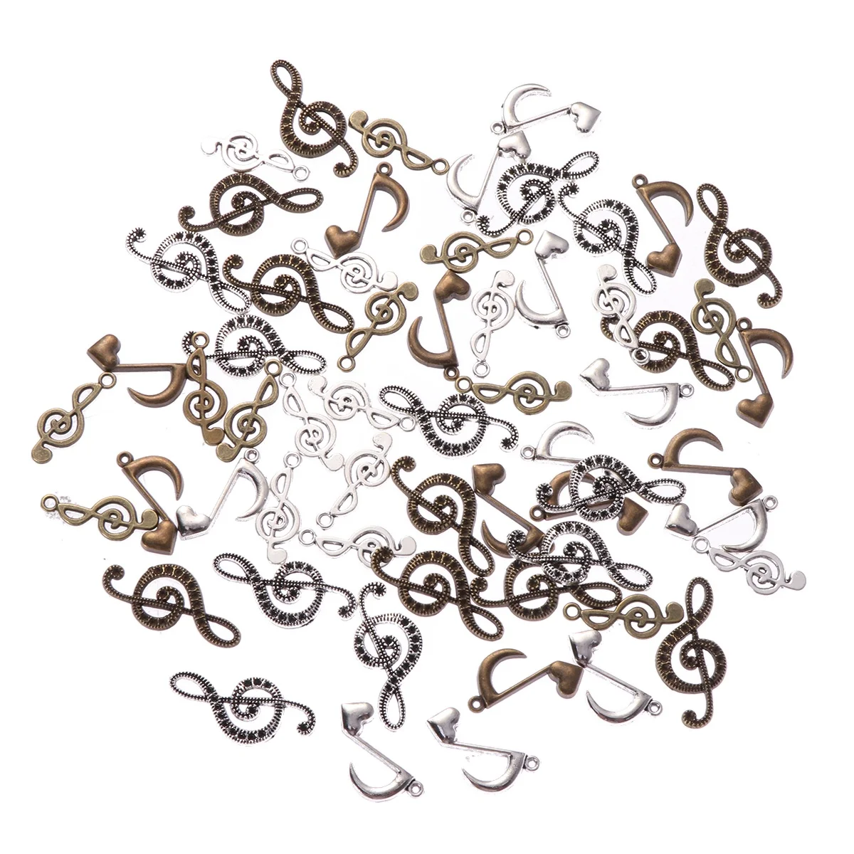 60pcs Alloy Pendant Set Music Note Charm Vintage DIY Jewelry Making Supplies Pendant Charms Craft Accessories
60pcs Alloy Pendant Set Music Note Charm Vintage DIY Jewelry Making Supplies Pendant Charms Craft Accessories