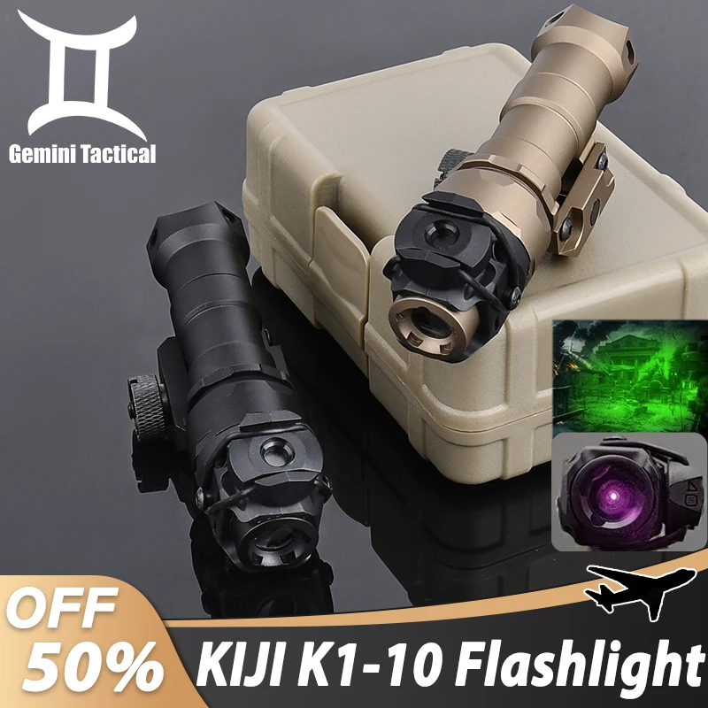 WADSN KIJI K1-10 Metal Flashlight Aluminum IR 850nm Illumination Tactical Hunting Weapon Light K10 IR Scout Lamp Fit 20MM Rail
WADSN KIJI K1-10 Metal Flashlight Aluminum IR 850nm Illumination Tactical Hunting Weapon Light K10 IR Scout Lamp Fit 20MM Rail
