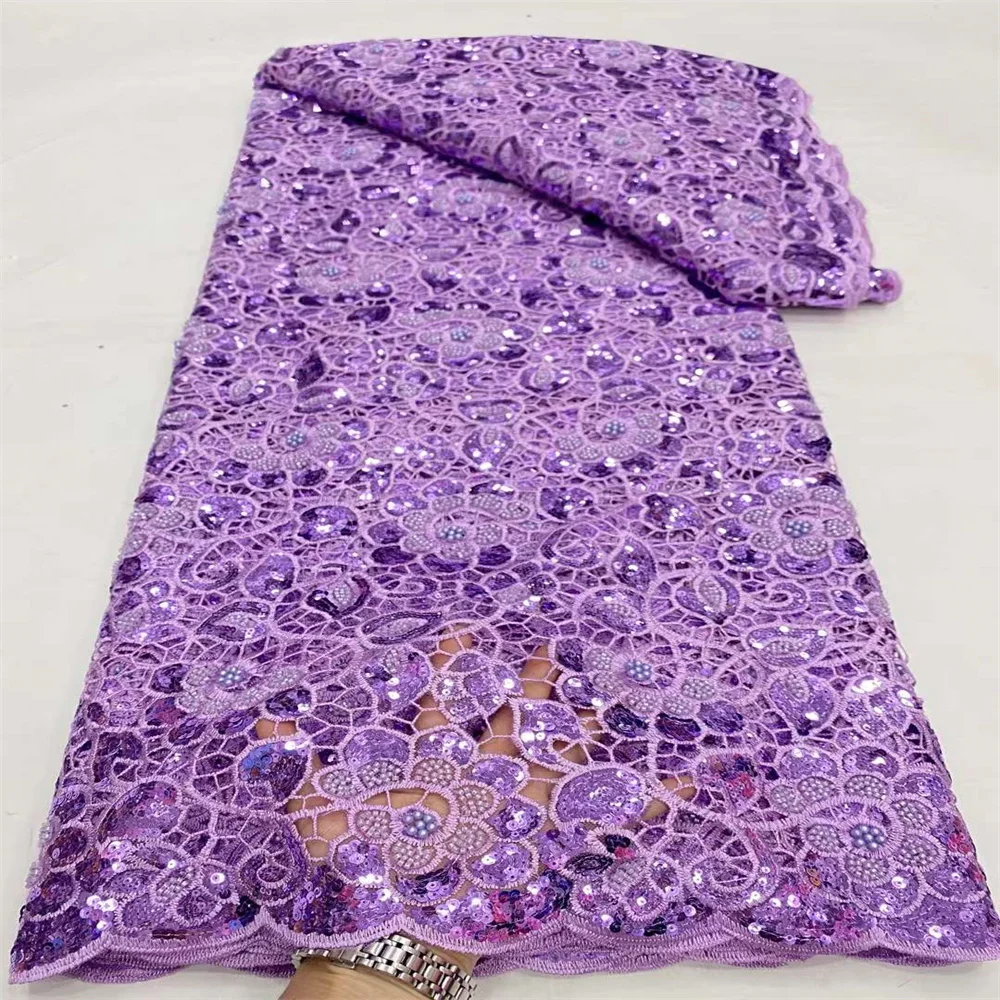 2024 Latest African Beaded Lace Fabric Embroidery French Mesh Sequins Lace Fabric Nigerian Tulle Lace For Party Wedding Dress
2024 Latest African Beaded Lace Fabric Embroidery French Mesh Sequins Lace Fabric Nigerian Tulle Lace For Party Wedding Dress