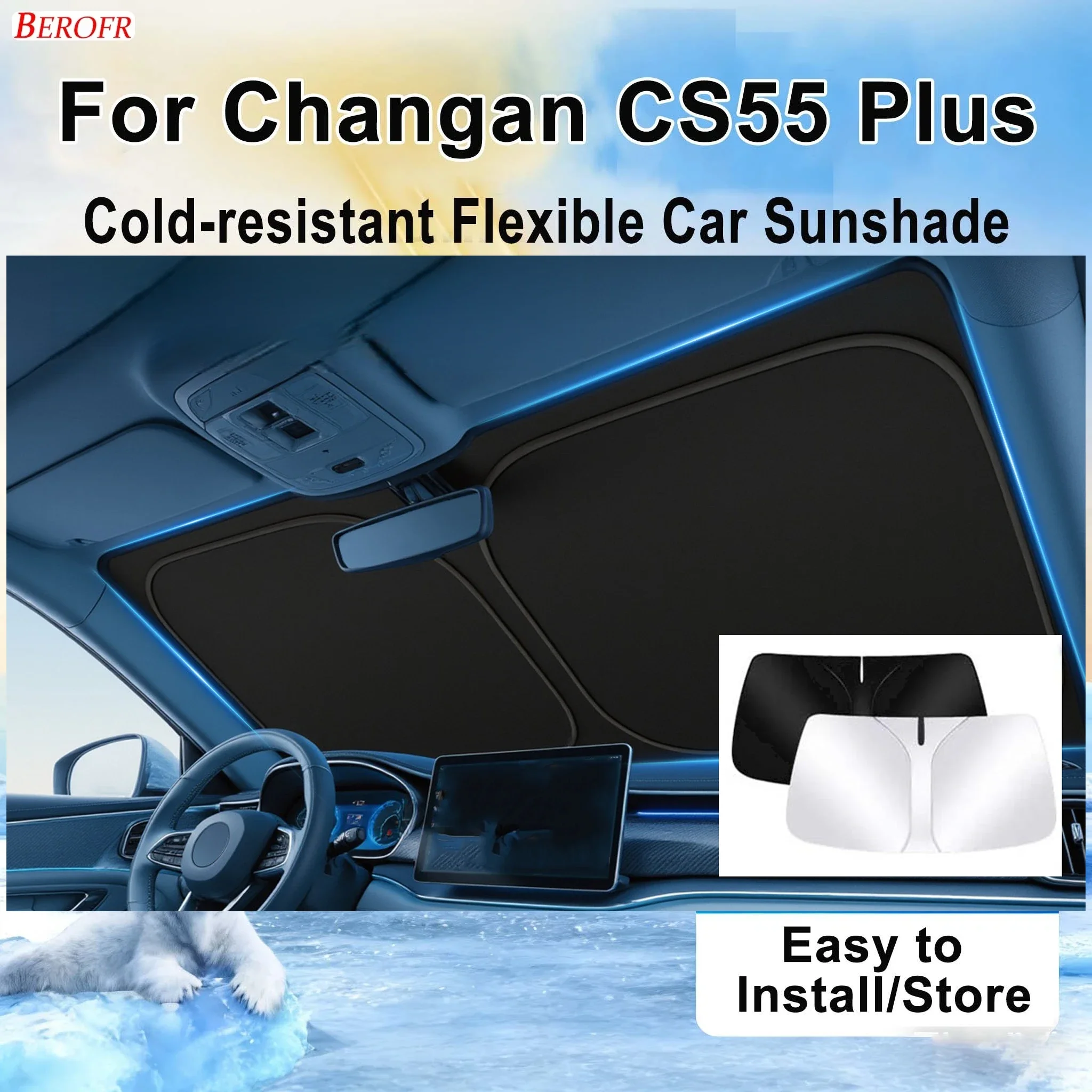For Changan CS55 Plus 2025-2026 Car Windshield Sunshade Cover Front Window Sun Shade Heat Insulation Summer Auto Accessories
For Changan CS55 Plus 2025-2026 Car Windshield Sunshade Cover Front Window Sun Shade Heat Insulation Summer Auto Accessories