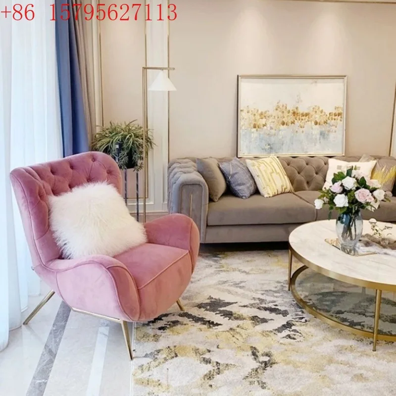 Single Sofa, French Pink Internet Celebrity Balcony, Bedroom Tiger Chair
Single Sofa, French Pink Internet Celebrity Balcony, Bedroom Tiger Chair