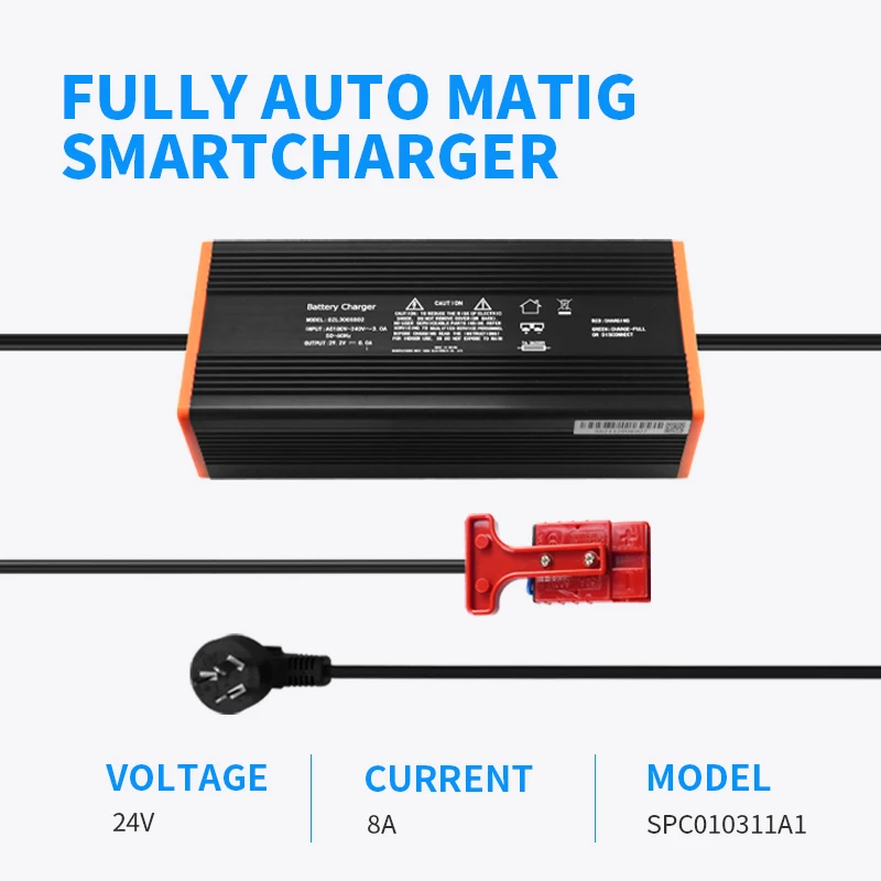 24 Volt 8 Amp Lithium Battery Charger - Fit NOBLELIFT ATOM PTE15Q-A Electric Pallet Truck
24 Volt 8 Amp Lithium Battery Charger - Fit NOBLELIFT ATOM PTE15Q-A Electric Pallet Truck