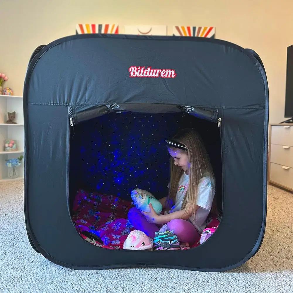 Portable Blackout Play Tent for Calming Children with Autism, ADHD, or SPD - Relax, Reduce Anxiety, and Improve Focus
Portable Blackout Play Tent for Calming Children with Autism, ADHD, or SPD - Relax, Reduce Anxiety, and Improve Focus