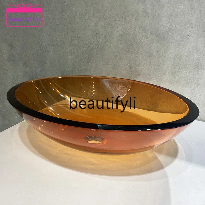 YL Color transparent resin countertop basin Balcony small size wash basin Household goose egg-shaped wash basin
YL Color transparent resin countertop basin Balcony small size wash basin Household goose egg-shaped wash basin