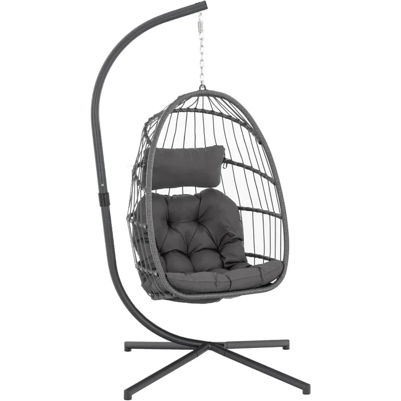 Yechen Indoor Outdoor Egg Hanging Chair with Stand, Patio Wicker Swing Egg Chair Indoor Swinging Chair Outdoor Hammoc
Yechen Indoor Outdoor Egg Hanging Chair with Stand, Patio Wicker Swing Egg Chair Indoor Swinging Chair Outdoor Hammoc