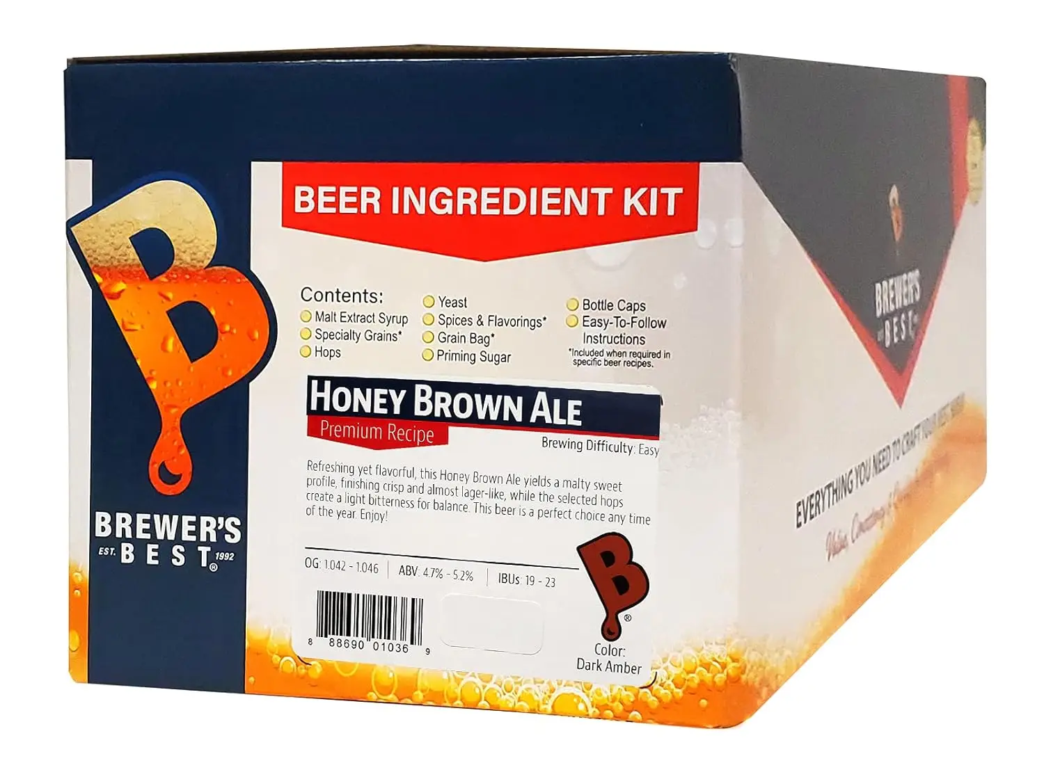Набор для приготовления пива Honey Brown Ale с натуральными ингредиентами
Набор для приготовления пива Honey Brown Ale с натуральными ингредиентами