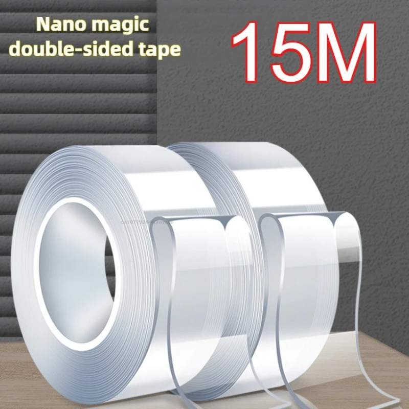 Nano Double Sided Adhesive Tape Extra Strong Glue Two Face Masking Tape Waterproof Traceless Strip Reusable Double Face Tape
Nano Double Sided Adhesive Tape Extra Strong Glue Two Face Masking Tape Waterproof Traceless Strip Reusable Double Face Tape
