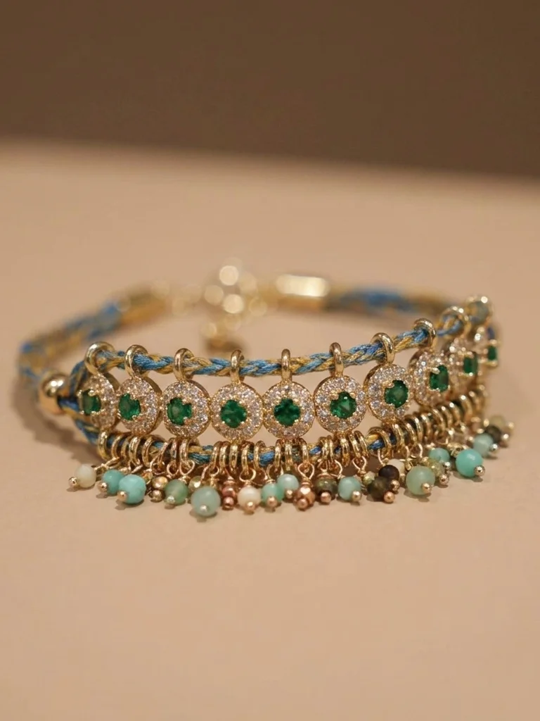 New Chinese Style Women's Bracelet Handmade Beading Light Blue Glass Woven Fashionable And Elegant Design Mixed Material
New Chinese Style Women's Bracelet Handmade Beading Light Blue Glass Woven Fashionable And Elegant Design Mixed Material