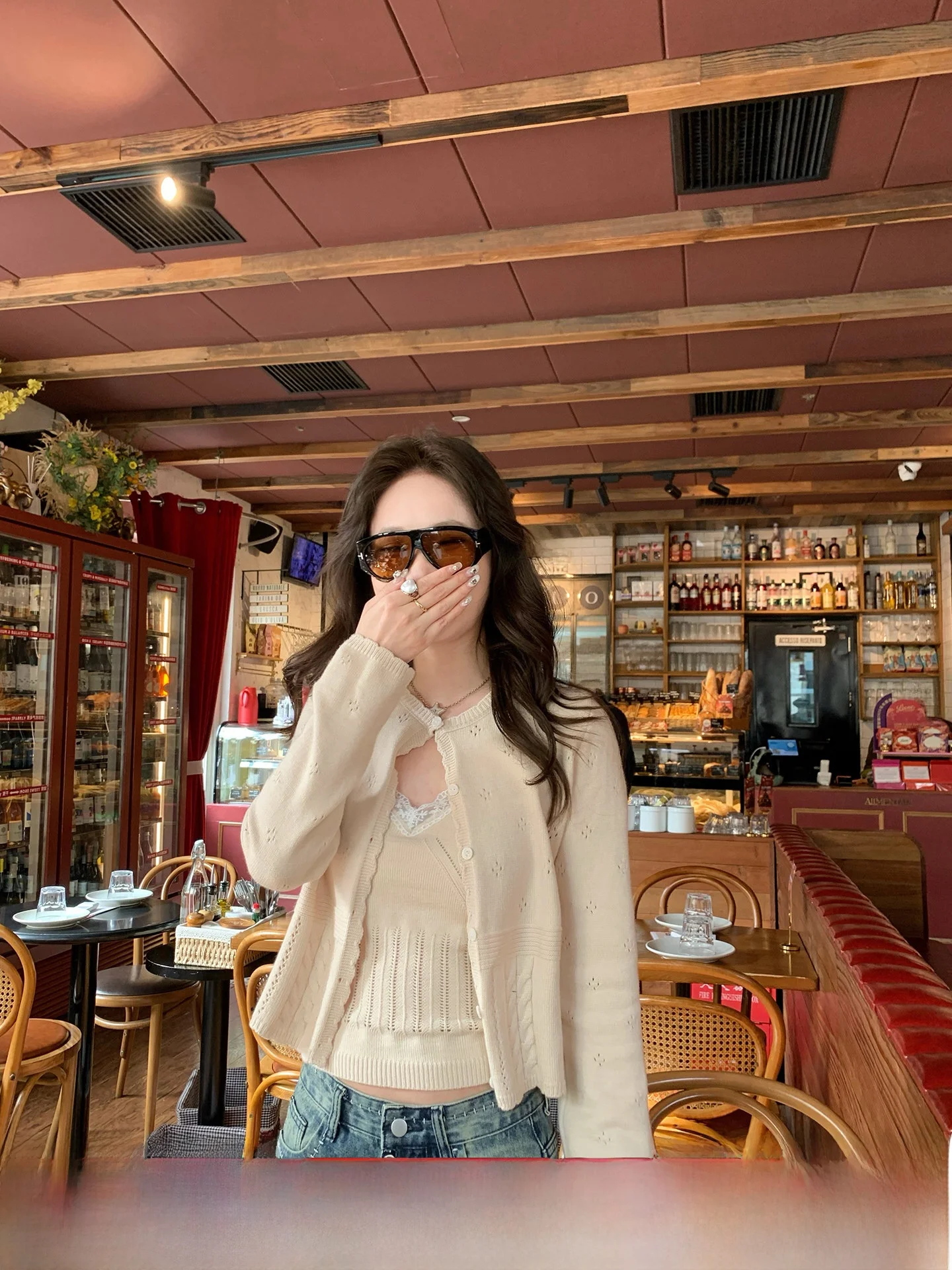 Вязаный свитер ANNE OP Spring T с кружевным V-образным вырезом и длинными рукавами, женский кардиган, комплект из двух предметов, повседневный, стандартный крой
Вязаный свитер ANNE OP Spring T с кружевным V-образным вырезом и длинными рукавами, женский кардиган, комплект из двух предметов, повседневный, стандартный крой