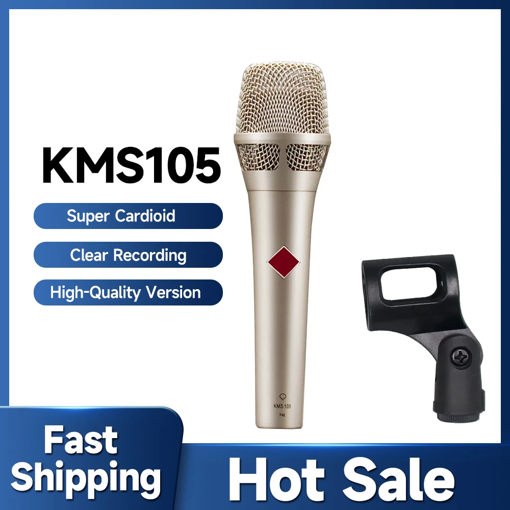 KMS105 Supercardioid Professional Condenser Microphone for Computer Recording Gaming Singing Living Karaoke Vocal
KMS105 Supercardioid Professional Condenser Microphone for Computer Recording Gaming Singing Living Karaoke Vocal