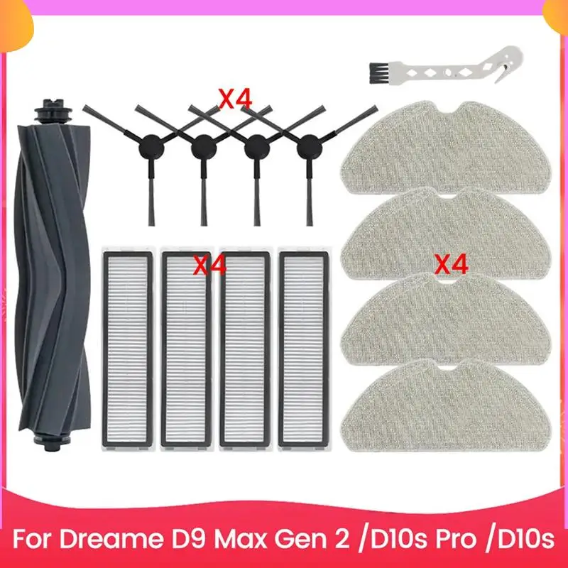 14PCS Brush Filter Mop Cloth Kit Fordreame D9 Max Gen 2/D10s Pro/D10s Vacuum Cleaner Accessories Replacement Parts
14PCS Brush Filter Mop Cloth Kit Fordreame D9 Max Gen 2/D10s Pro/D10s Vacuum Cleaner Accessories Replacement Parts
