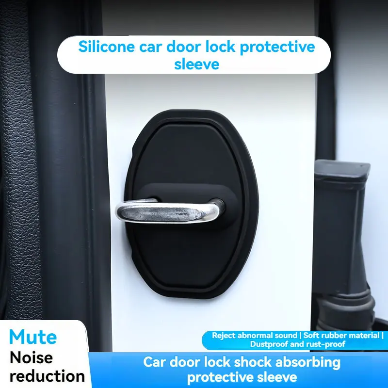 Car Door Silicone Protective Cover Door Lock Silent Anti-collision Shock-absorbing Buffer with logo For Audi Car Accessories
Car Door Silicone Protective Cover Door Lock Silent Anti-collision Shock-absorbing Buffer with logo For Audi Car Accessories