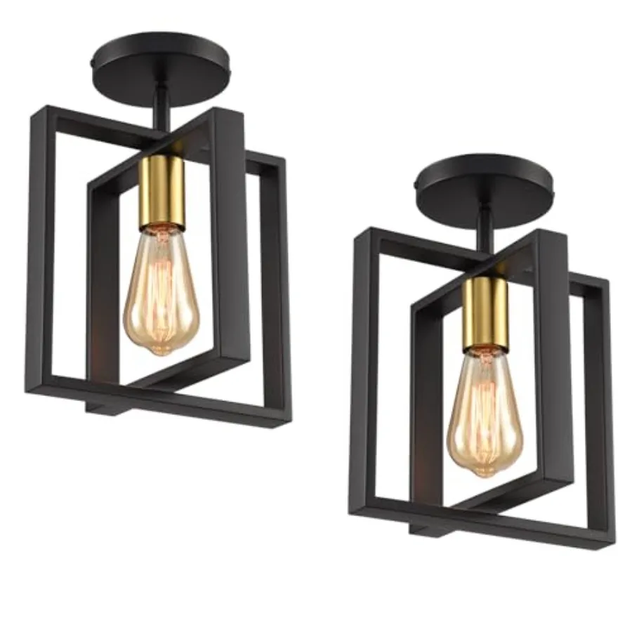 2 Pack Semi Flush Mount Ceiling Light Metal Frame Ceiling Light Fixture with en Lamp Cup Farmhouse Light Fixture for Kitchen Is
2 Pack Semi Flush Mount Ceiling Light Metal Frame Ceiling Light Fixture with en Lamp Cup Farmhouse Light Fixture for Kitchen Is