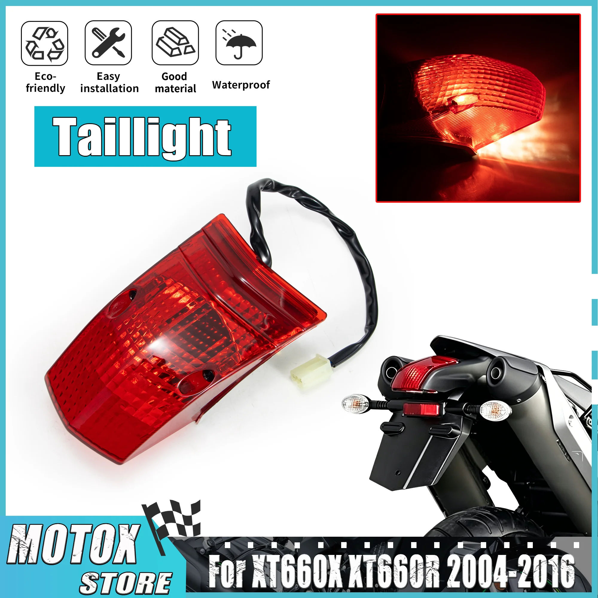 Fit for 2004 - 2016 YAMAHA XT660X XT660R Taillight LED Rear Tail Light Turn Signal Light XT660 X 660R 660X 05 06 07 08 09 10 11
Fit for 2004 - 2016 YAMAHA XT660X XT660R Taillight LED Rear Tail Light Turn Signal Light XT660 X 660R 660X 05 06 07 08 09 10 11