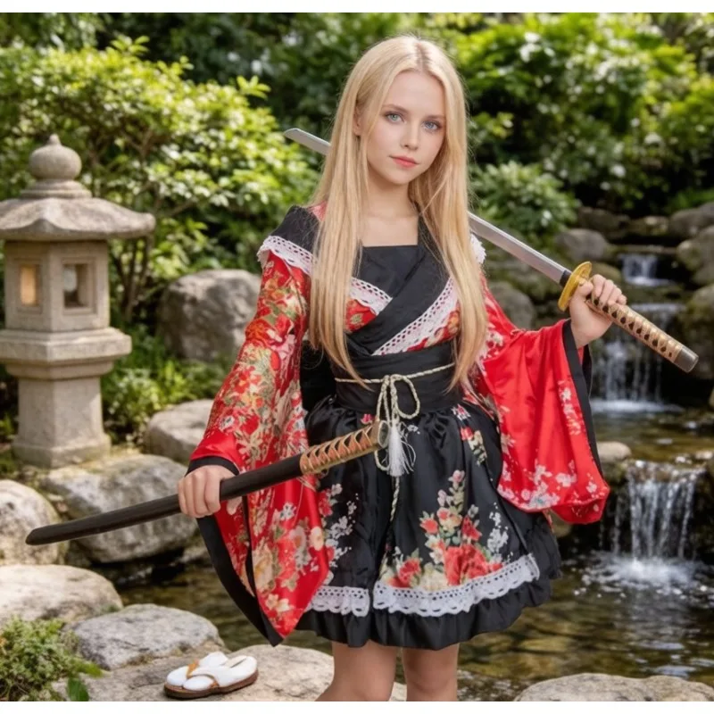 S-XL Anime Lolita Maid Dress Kimono Cosplay Costume Women Japanese Outfit Party Fancy Dance Wear Ruffle Apron Uniform Set
S-XL Anime Lolita Maid Dress Kimono Cosplay Costume Women Japanese Outfit Party Fancy Dance Wear Ruffle Apron Uniform Set