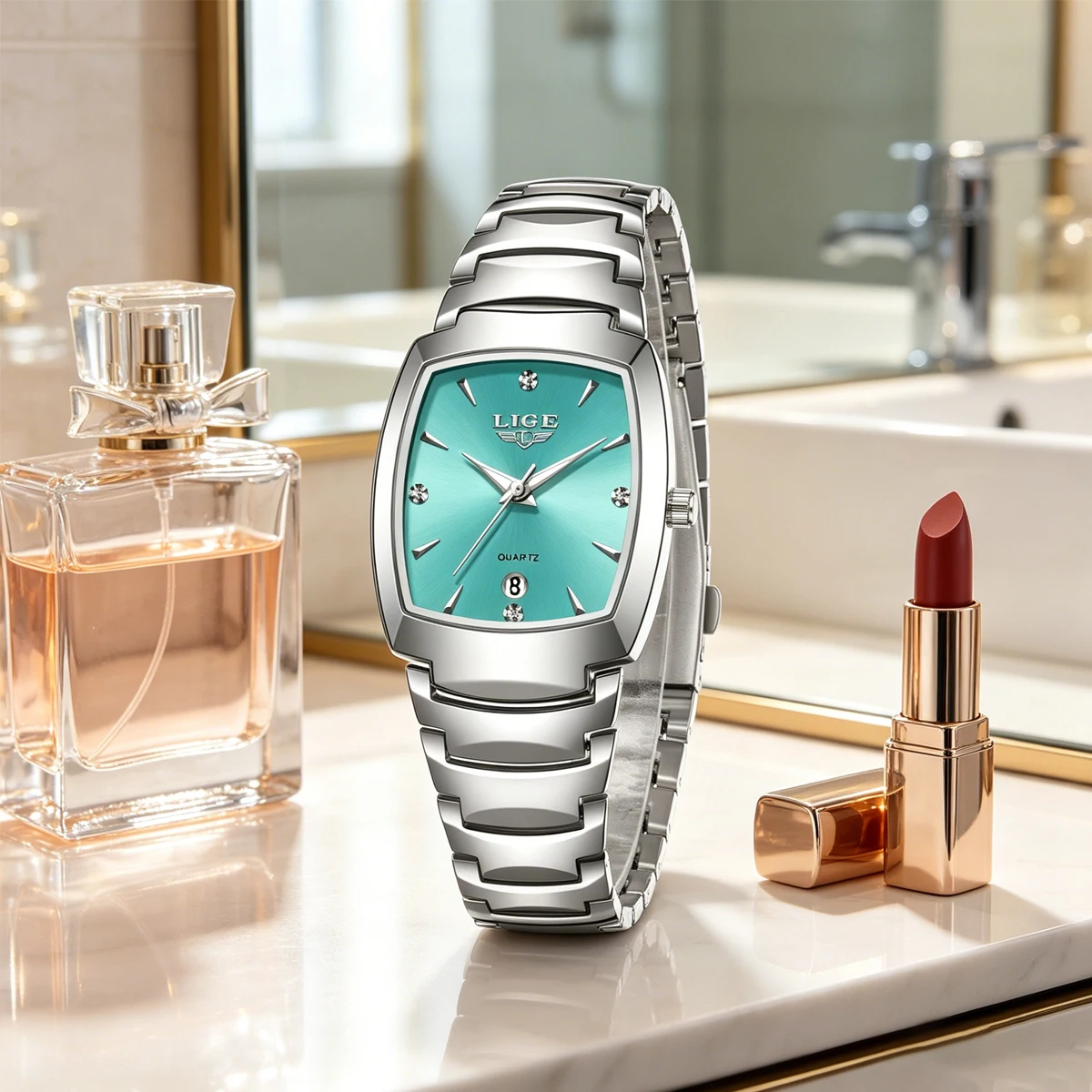 LIGE New Women's Watch Elegant Fashion Quartz Wristwatches 3ATM Waterproof Date Steel Strap Watches Ladies Gifts Reloj Mujer
LIGE New Women's Watch Elegant Fashion Quartz Wristwatches 3ATM Waterproof Date Steel Strap Watches Ladies Gifts Reloj Mujer