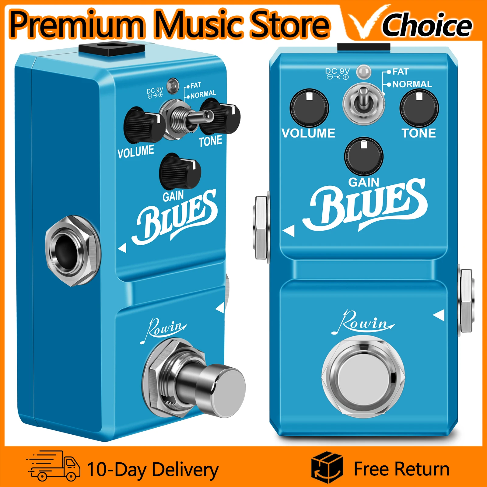 ROWIN LN-321 Blues Guitar Overdrive Pedal Wide Range Frequency Response Blues Style Overdrive Effect Pedal for Electric Guitar
ROWIN LN-321 Blues Guitar Overdrive Pedal Wide Range Frequency Response Blues Style Overdrive Effect Pedal for Electric Guitar