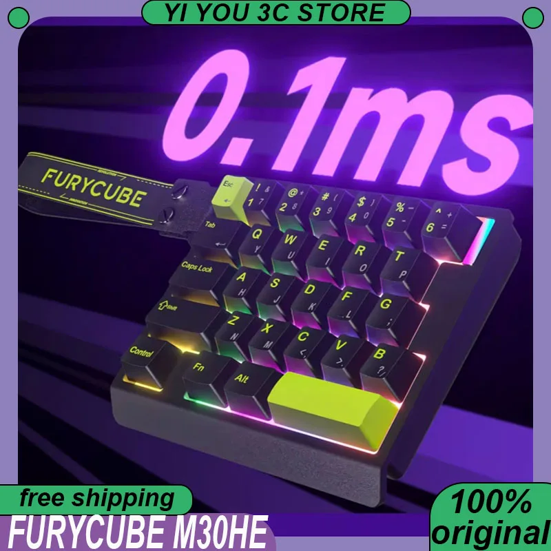 FURYCUBE M30HE Esports Keyboard Wired 0.1ms Low Delay 8K 0.01mmRT Type-C 30Keys Portable Mini Keyboards Fearless Contract
FURYCUBE M30HE Esports Keyboard Wired 0.1ms Low Delay 8K 0.01mmRT Type-C 30Keys Portable Mini Keyboards Fearless Contract