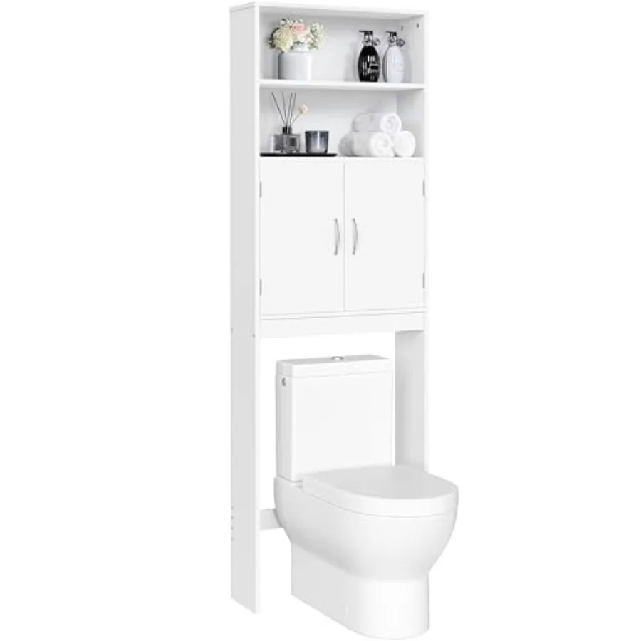 Over The Toilet Storage Taller Bathroom Organizer Space-Saving Storage Cabinet with Adjustable Shelves and Double Doors 77 in H
Over The Toilet Storage Taller Bathroom Organizer Space-Saving Storage Cabinet with Adjustable Shelves and Double Doors 77 in H