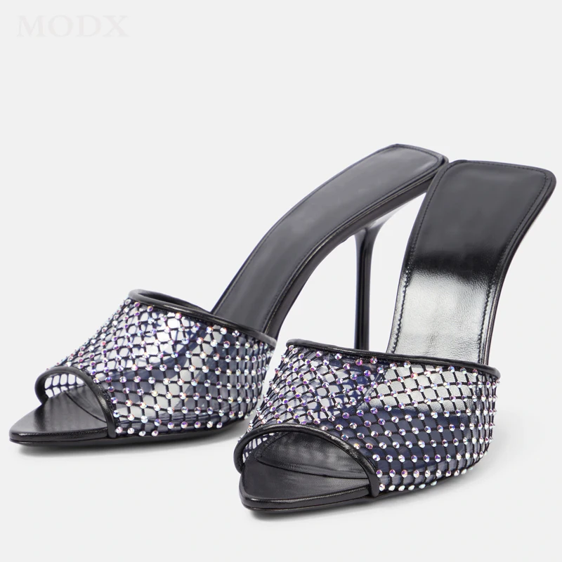 Luxury Rhinestones High Heel Slippers 2023 Summer New Fashion Sexy Open Toe Stiletto Sandals Transparent Slip-on Party Shoes 40
Luxury Rhinestones High Heel Slippers 2023 Summer New Fashion Sexy Open Toe Stiletto Sandals Transparent Slip-on Party Shoes 40