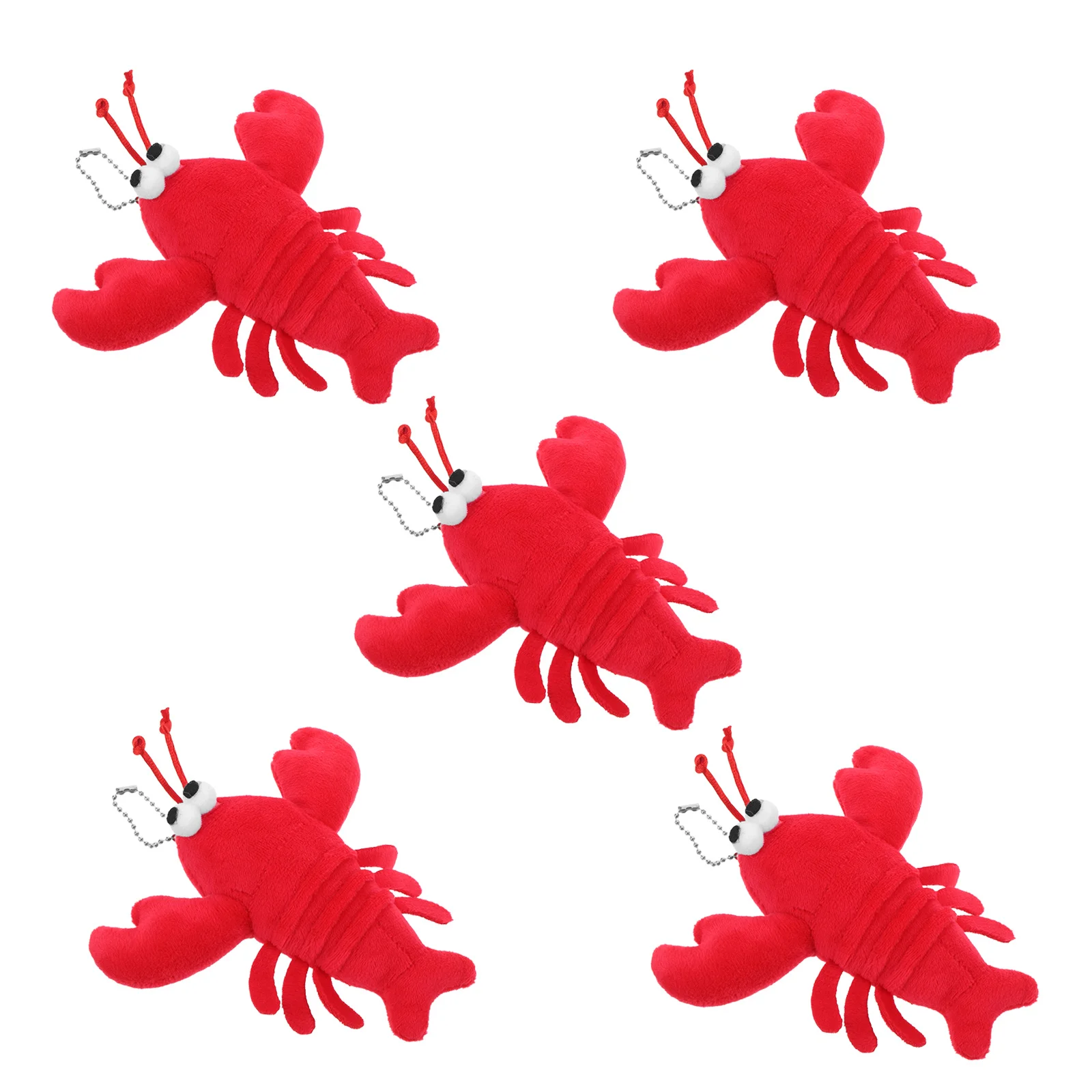 5Pcs Lobster Keychain Cute Stuffed Animal Charm Hanging Pendant for Bag Backpack Purse Crawfish Bead Chain Gift
5Pcs Lobster Keychain Cute Stuffed Animal Charm Hanging Pendant for Bag Backpack Purse Crawfish Bead Chain Gift