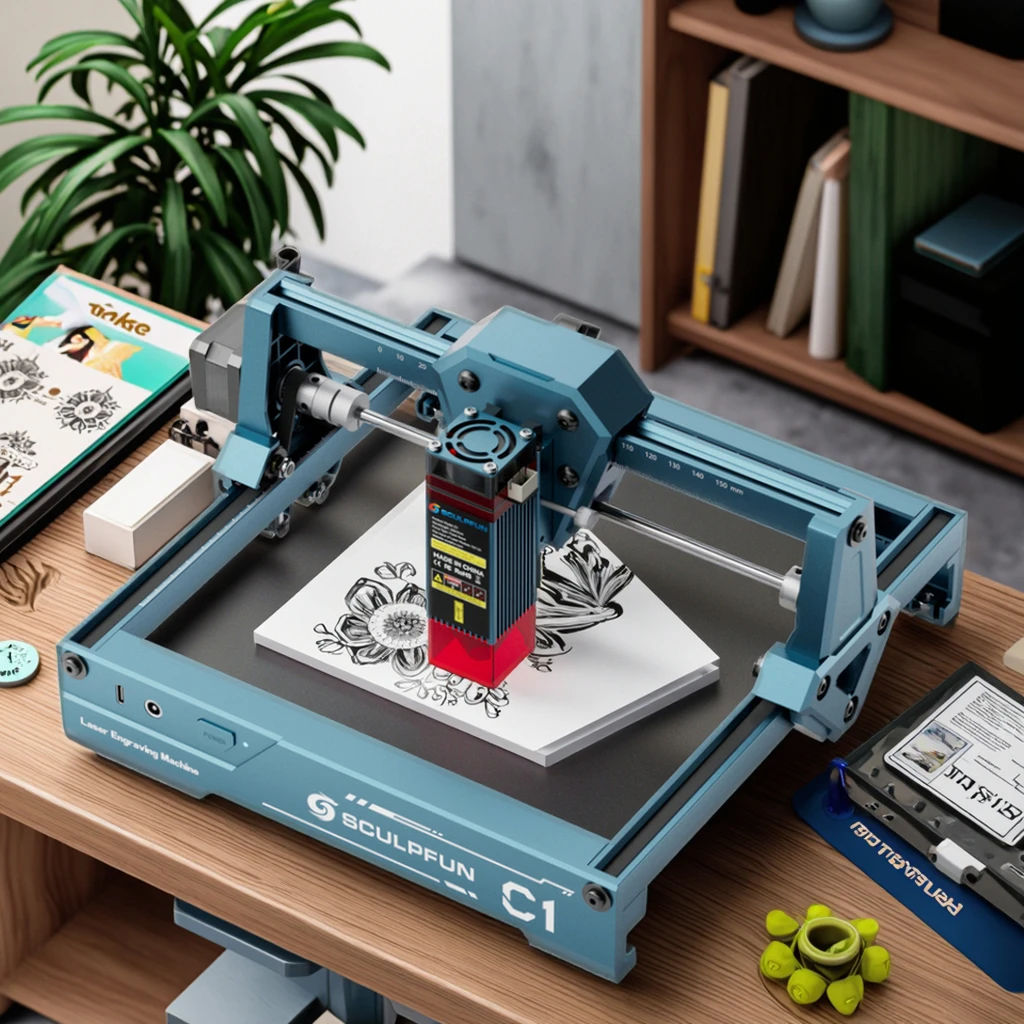 C1 Ultra-Light One Frame Laser Engraving Machine 3W Mini DIY Engraver Tool for Wood and Leather
C1 Ultra-Light One Frame Laser Engraving Machine 3W Mini DIY Engraver Tool for Wood and Leather