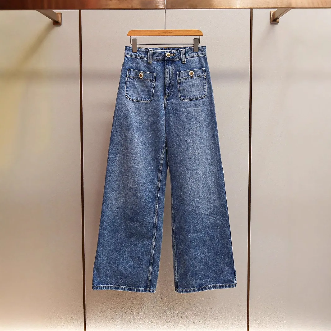 Джинсы MaSandeS: элитные женские повседневные прямые брюки с широкими штанинами, весенняя мода, многофункциональные, с высокой талией, для работы и повседневной носки
Джинсы MaSandeS: элитные женские повседневные прямые брюки с широкими штанинами, весенняя мода, многофункциональные, с высокой талией, для работы и повседневной носки