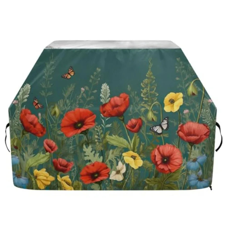 Colorful Flower Grill Cover 65 Inch Heavy Duty Outdoor Barbecue Cover Waterproof BBQ Gas Grill Cover with Adjustable Straps for
Colorful Flower Grill Cover 65 Inch Heavy Duty Outdoor Barbecue Cover Waterproof BBQ Gas Grill Cover with Adjustable Straps for